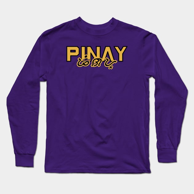 Icbanimation Studios - PINAY Baybayin Long Sleeve T-Shirt by TheFilAmNerd